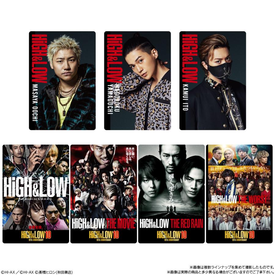 HiGH&LOW ハイアンドロー ウエハース 10 40種セミコンプ　バラ売可 バンダイナムコエンターテインメント バンダイ HiGH＆LOW 10TH