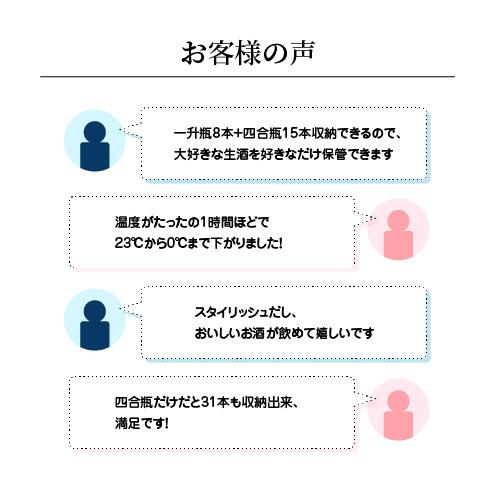 −5℃で氷温保管できる 日本酒セラー -5℃ SAKE23＋(B)  31本 ブラック ルフィエール   氷晶雪華 日本酒特典 | Lefier | 17