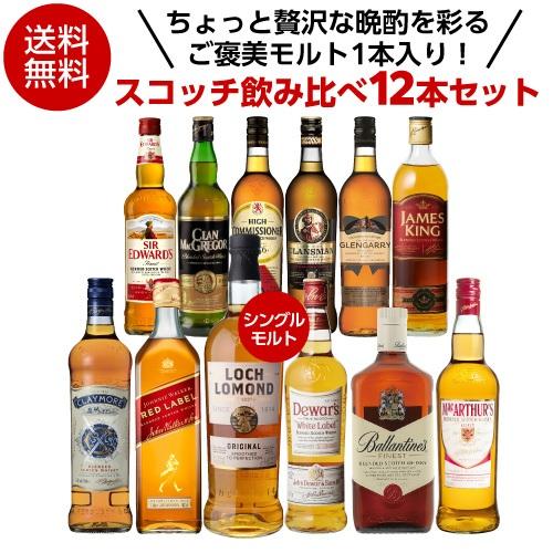 送料無料 ちょっと贅沢な晩酌を彩る ご褒美モルト1本入り！ スコッチ