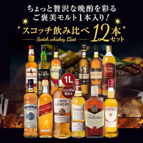 【LONG SIDE スコッチウイスキー1本】 送料無料 ちょっと贅沢な晩酌を彩る ご褒美モルト1本入り！ スコッチ