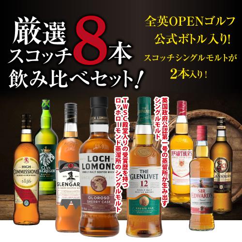 スコッチシングルモルト　２本セット 送料無料 スコッチシングルモルトウイスキー 2本入り ウィスキー