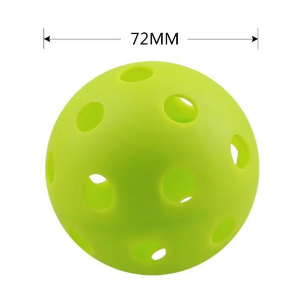 26穴あきボール　野球練習ボール　トスバッティング　ティーバッティング 野球練習用　柔らかい　72mm ボール　10個｜like-1｜05