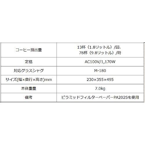素晴らしい品質 メリタ(Melitta) 業務用 コーヒーメーカー ブラック