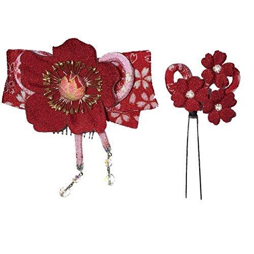 即納 最大半額 粋花 Suika 和装リボンコーム 8 3 赤 即日出荷 Www Aqtsolutions Com