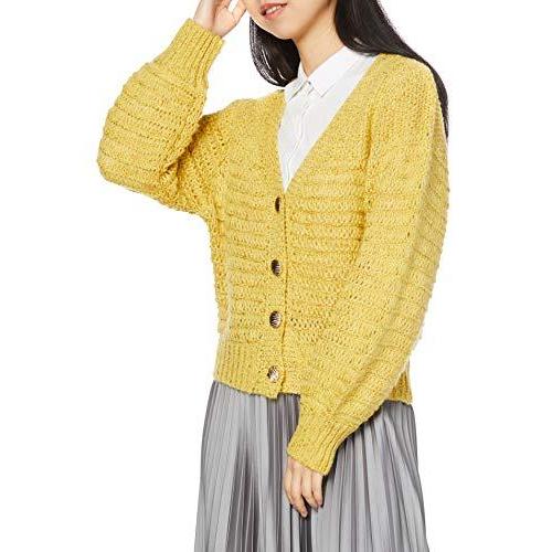 他店圧倒価格 最安値に挑戦 リリーブラウン ミドルゲージニットカーディガン Lwnd4095 レディース Yel 日本 F Free サイズ クリアランスセール