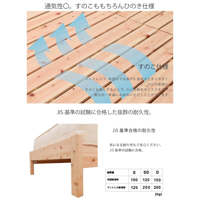 並べて使える島根県産高知県四万十産ひのきすのこシングルベッド 並べて使える島根県産高知県四万十産ひのきすのこシングルベッド
