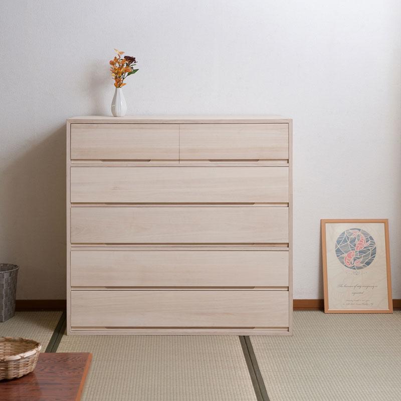 きごころシリーズ 桐箪笥5段 白木 hi-rh0019 : 家具のライク - 通販