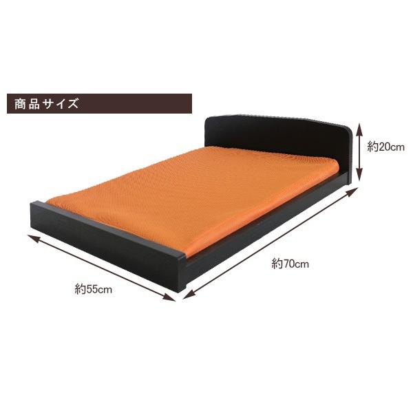 洗えるマットレス付き　ペット用木製パネルベット_2