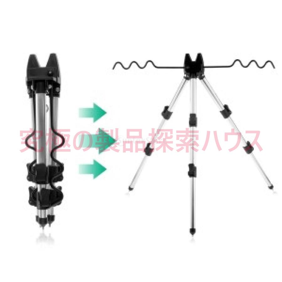 竿受け 三脚1つ 釣具 軽量 伸縮自在