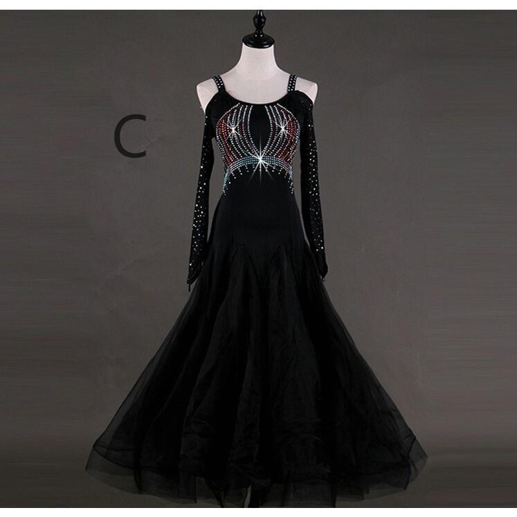 社交ダンス衣装 ワルツダンス服 社交ダンスドレス ステージ衣装 舞台服 ワルツ 大きい裾 タンゴ服 ダンス衣装 