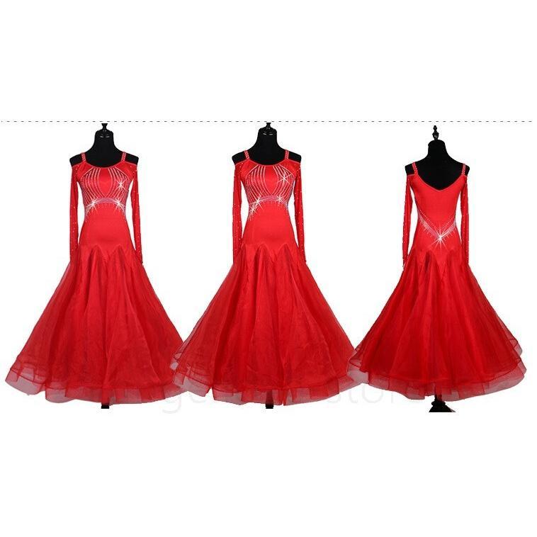社交ダンス衣装 ワルツダンス服 社交ダンスドレス ステージ衣装 舞台服 ワルツ 大きい裾 タンゴ服 ダンス衣装 
