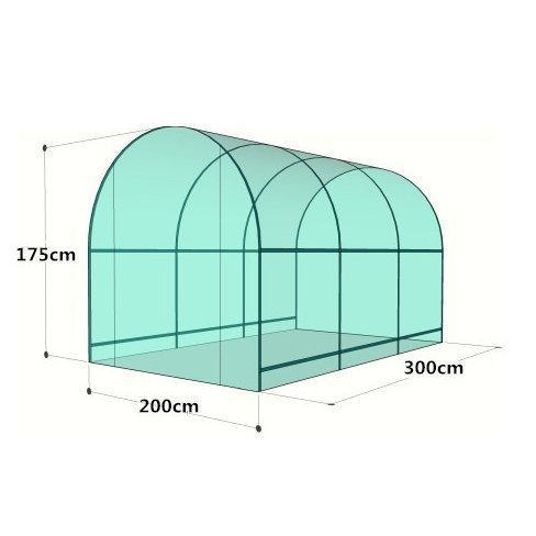 【値下げ】 特売！プロの農家も愛用 PE素材 ビニールハウス 菜園ハウス 温室 グリーンハウス 3*2*1.75m 窓二つ スチールパイプ 野菜 育苗 【D2107531751】(11325円)