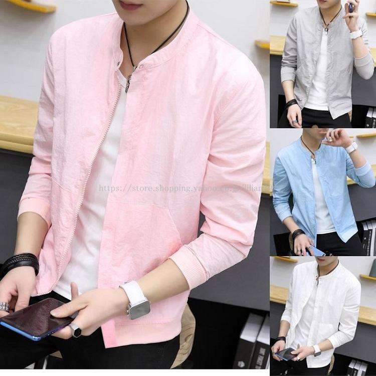 超ポイントバック祭 夏ジャケット メンズ Uvカット スタジャン ジャンパー ブルゾン 薄手 ジャケット 夏服 ライトアウター フルジップ