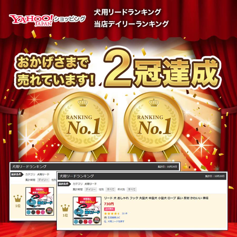 リード 日本未発売 犬 おしゃれ フック 大型犬 中型犬 反射 長い 伸縮 かわいい ロープ 小型犬