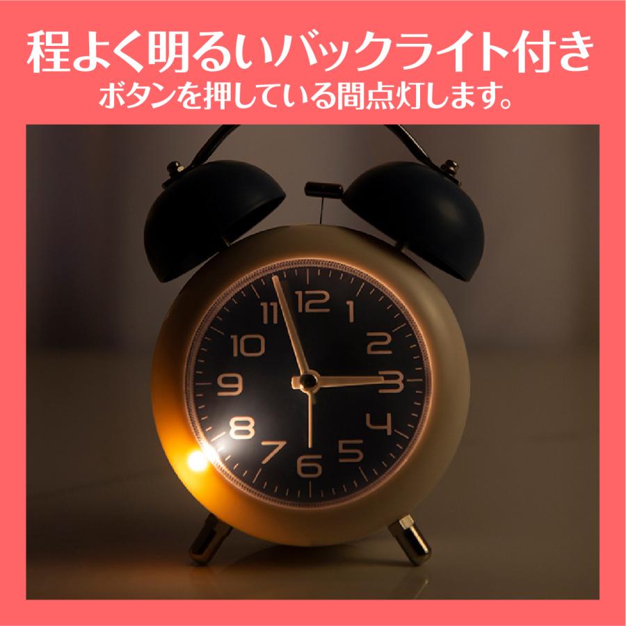 目覚まし時計 こども アナログ おしゃれ 振動 大音量 子供 置き時計 目覚し時計 起きれる かわいい アラーム｜lilicici｜07