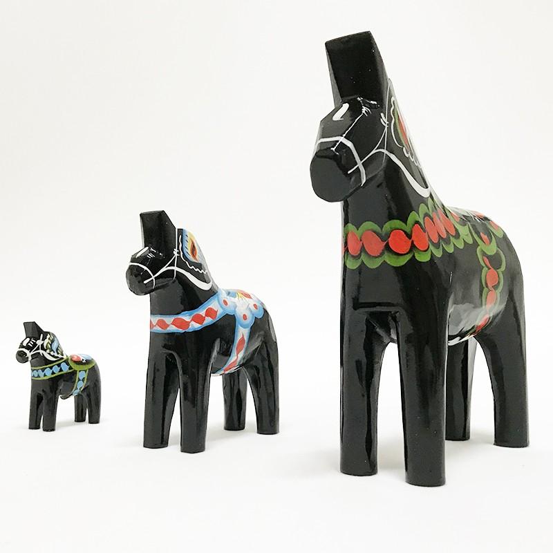 ダーラナホース　北欧　スウェーデンハウス ダーラナホース 10cm ブラック Grannas グラナス スウェーデン