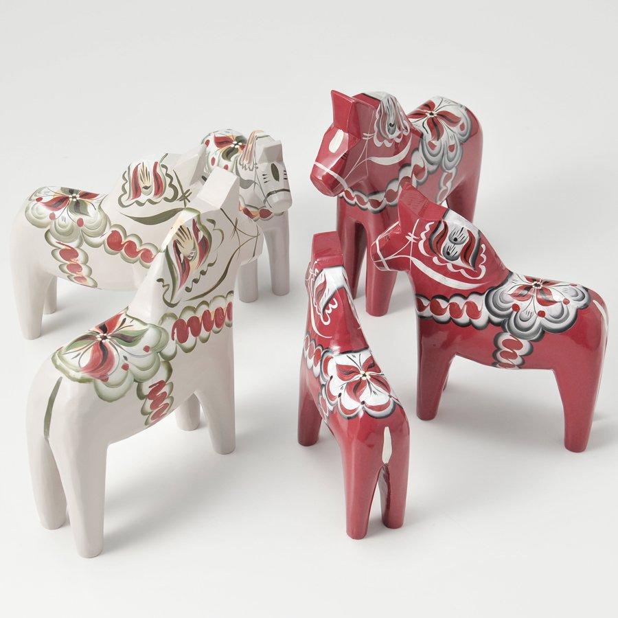 Grannas社 ダーラナホース ビンテージ 赤と黒2点セット グランナス社