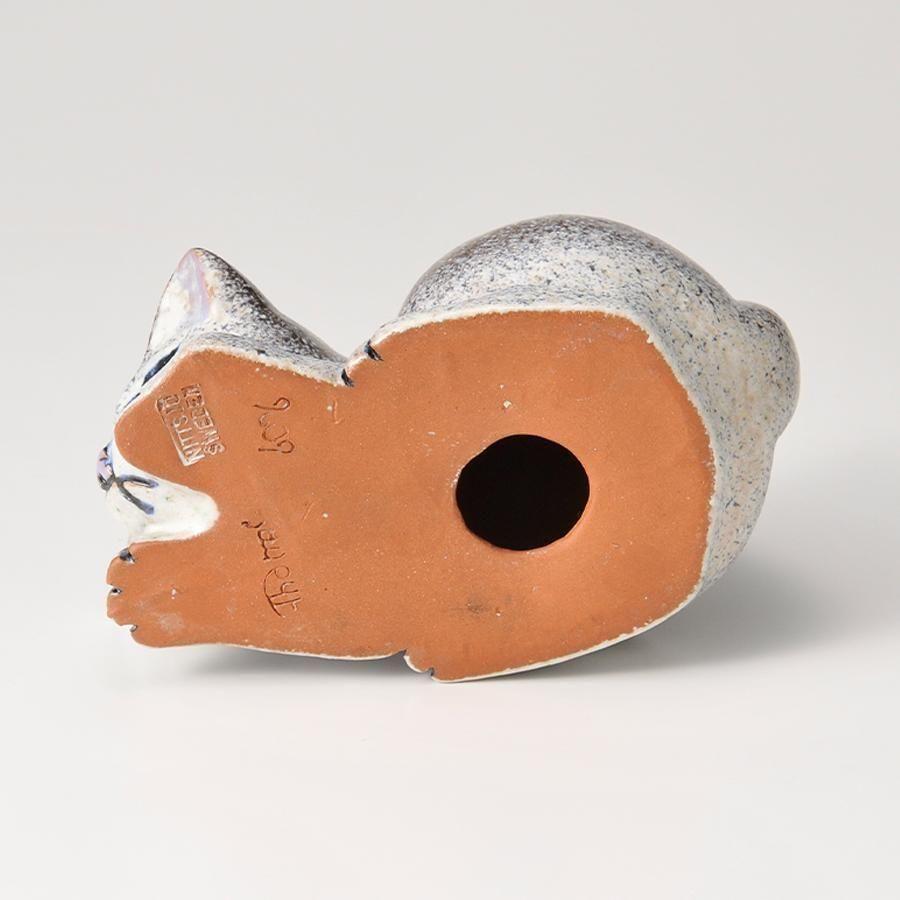 ヴィンテージオブジェ 猫「しっぽぴん！」 19cm 1960年代 Thomas