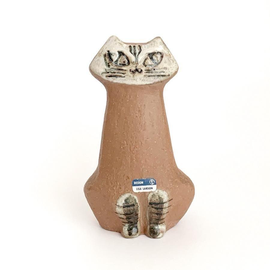 ヴィンテージオブジェ Lisa Larson Katt（お座りした猫） リサ