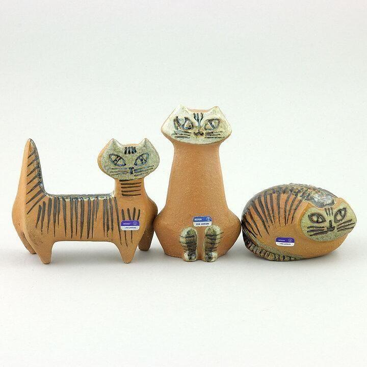 ヴィンテージオブジェ Lisa Larson Katt（お座りした猫） リサ