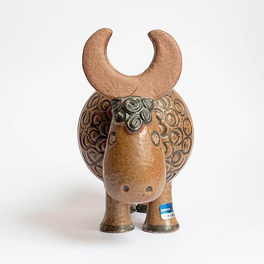 リサラーソン バッファロー ジュラシリーズ 置物北欧ヴィンテージ陶器