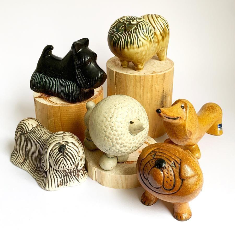 ヴィンテージオブジェ Lisa Larson TAX（ダックスフンド） リサ