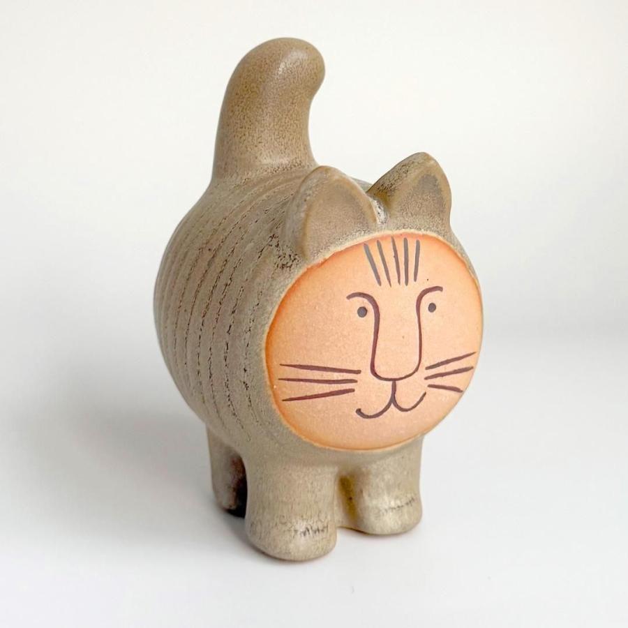 リサラーソン　ディエチ　キャット　グレー　置物　美品 オブジェ Lisa Larson DIECI CAT ディエチ キャット／グレー リサ