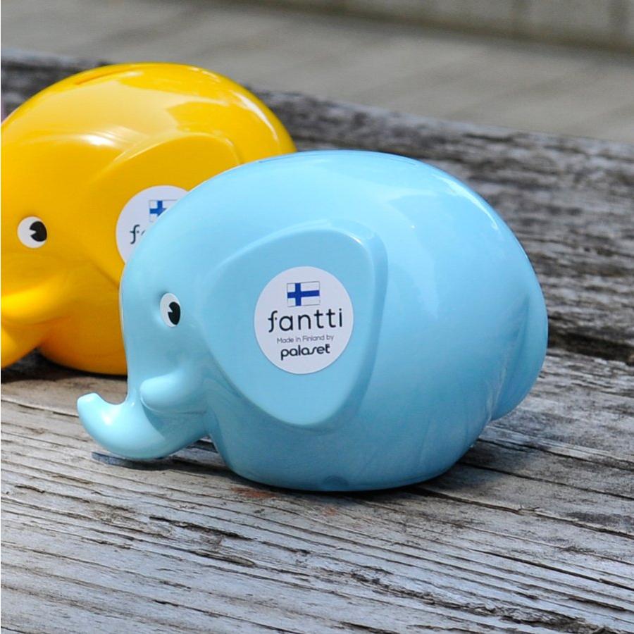   マニファント バンク エレファント 貯金箱 エレファントバンクS ピュアライトブルー 貯金箱 fantti ファンティ