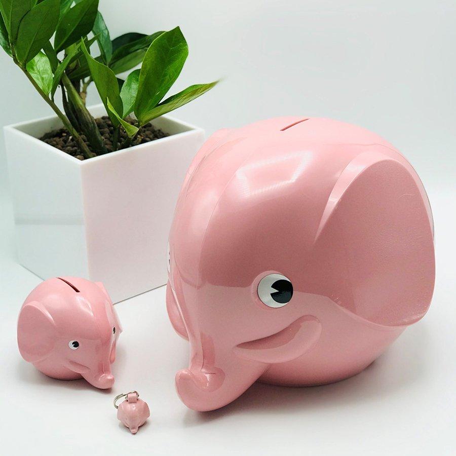 エレファントバンクS レッド 貯金箱 fantti ファンティ Elephant Money