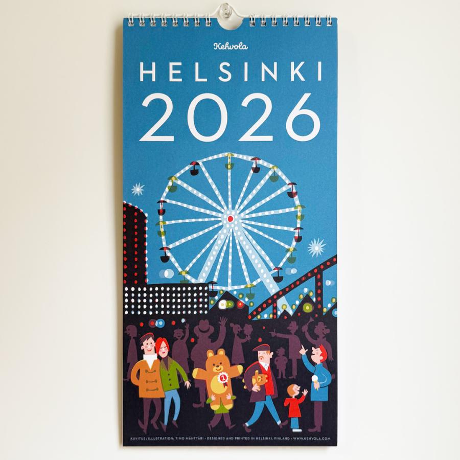 2026年カレンダー ヘルシンキ Helsinki by ティモ・マンッタリ Kehvola
