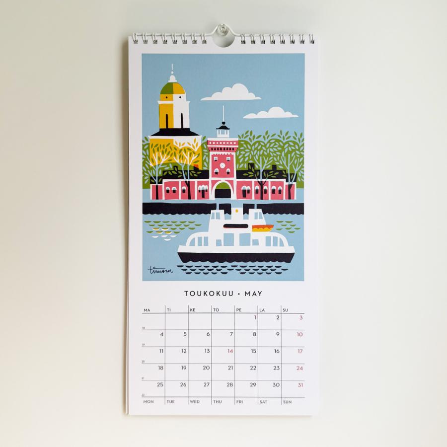 2026年カレンダー ヘルシンキ Helsinki by ティモ・マンッタリ Kehvola
