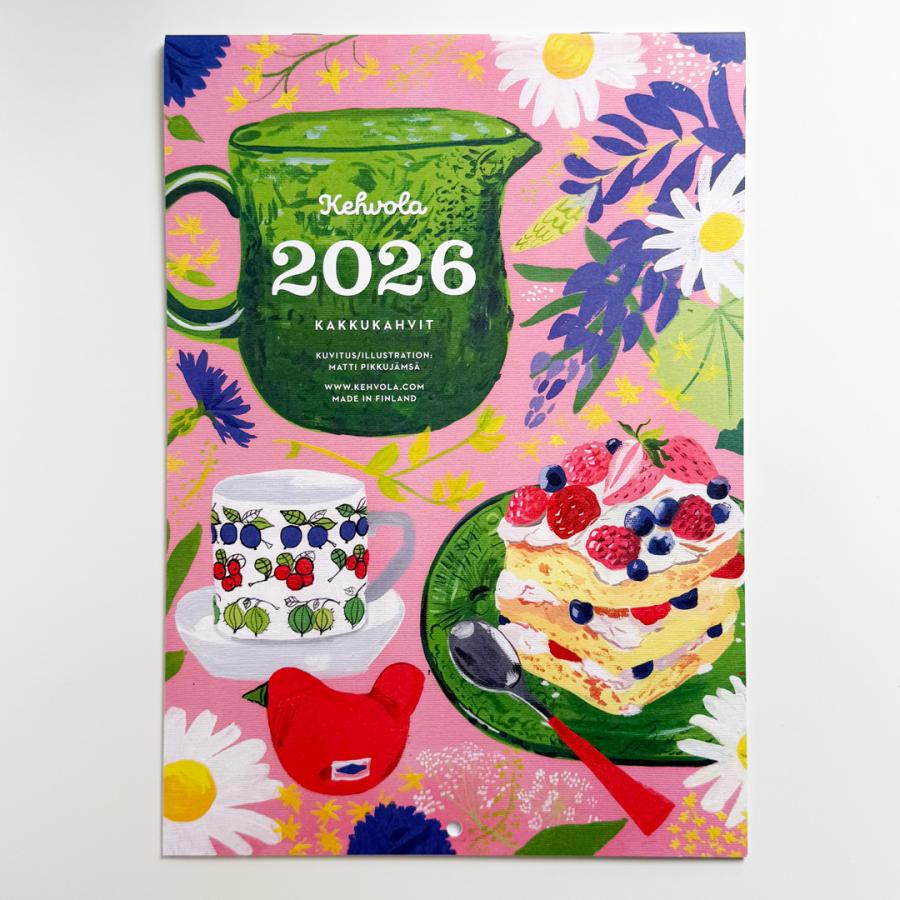 2026年カレンダー カックカハヴィト ケーキとコーヒー TKAKKUKAHVIT by