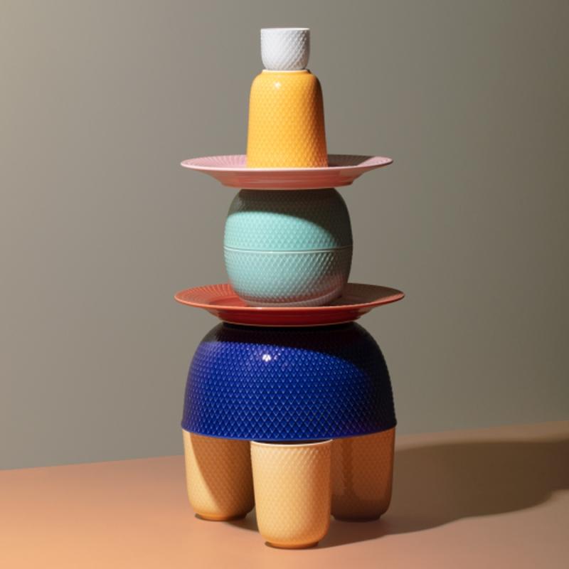 ボウル 直径22cm ダークブルー RHOMBE COLOR ロンブカラー LYNGBY
