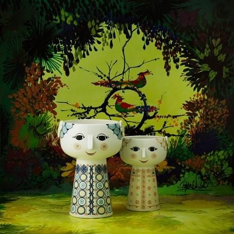 フラワーベース EVA エヴァ ソフトイエロー BJORN WIINBLAD ビヨン