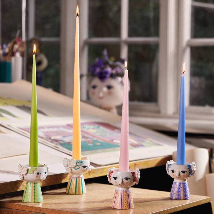 キャンドルホルダー EVA エヴァ ライトブルー BJORN WIINBLAD ビヨン