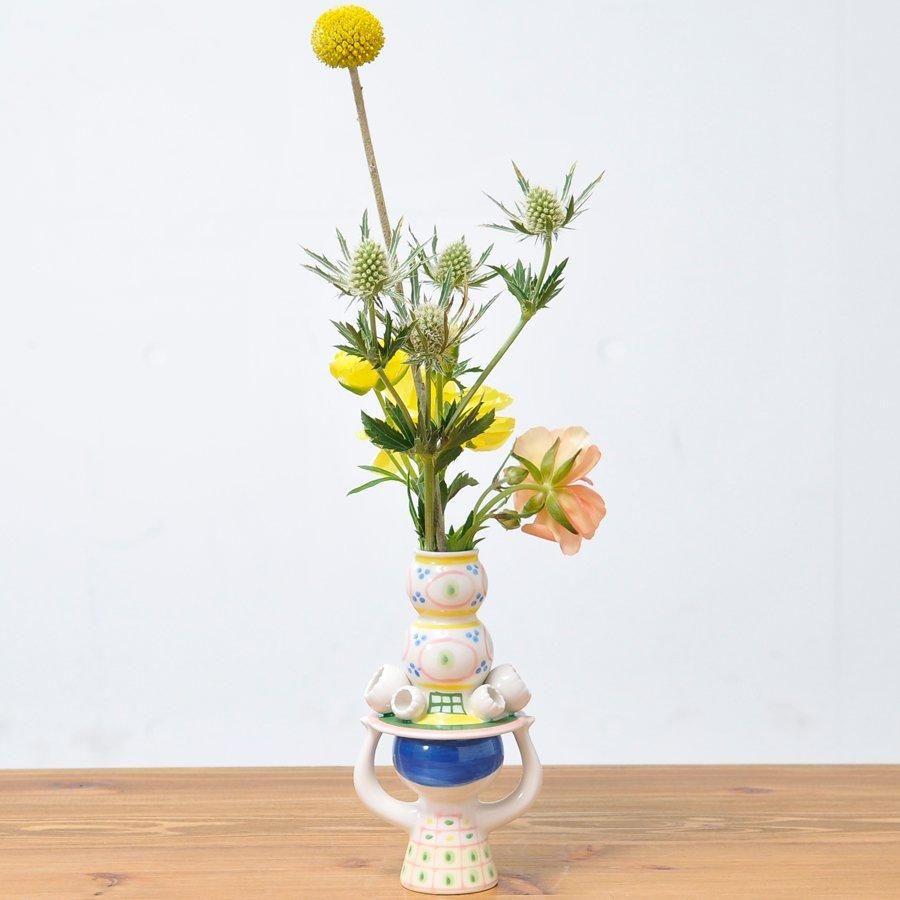 キャンドルホルダー/フラワーベース Lady with Hat レディウィズハット  H16cm BJORN WIINBLAD（ビヨン・ヴィンブラッド）帽子をかぶった女性の画像