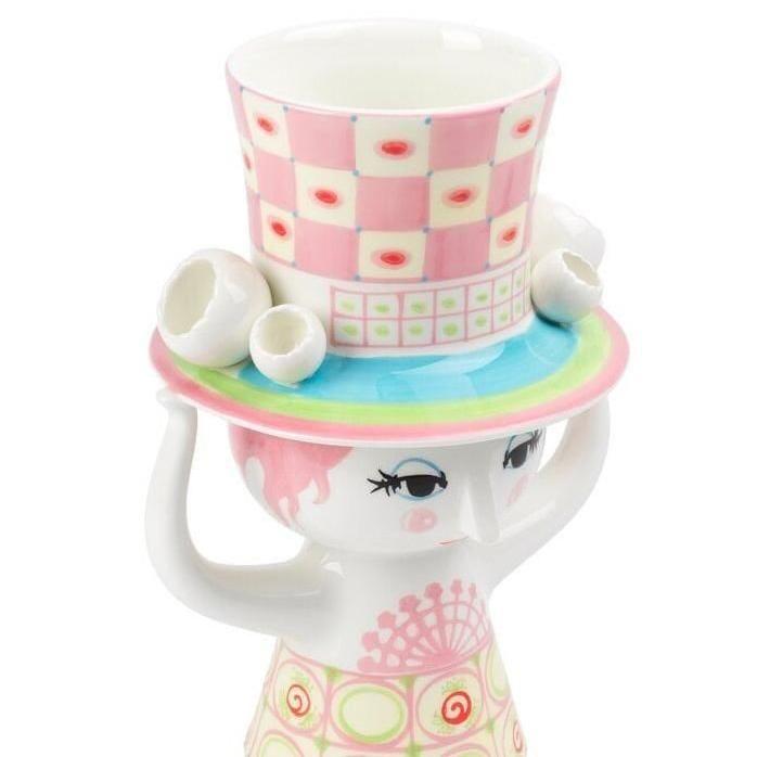フラワーベース Lady with Hat レディウィズハット H24.5cm ピンク