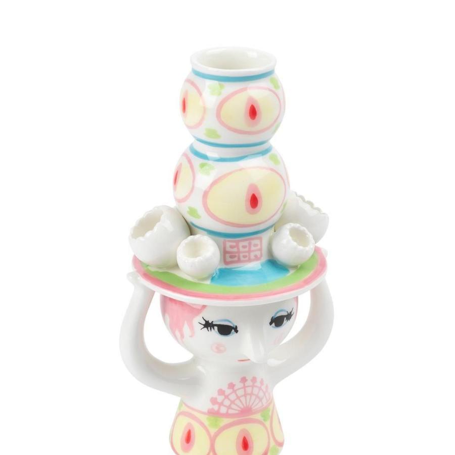 【新商品】ビヨン・ヴィンブラッド LADY WITH HAT ピンク×イエロー キャンドルホルダー/フラワーベース Lady with Hat レディウィズハット