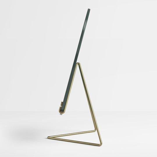 スタンディングミラー 30cm ブラス 真鍮 MOEBE ムーベ 卓上ミラー 置き