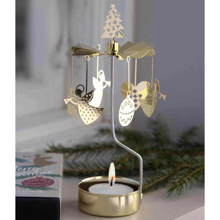 ロータリーキャンドルホルダー クリスマスノエル ゴールド Pluto