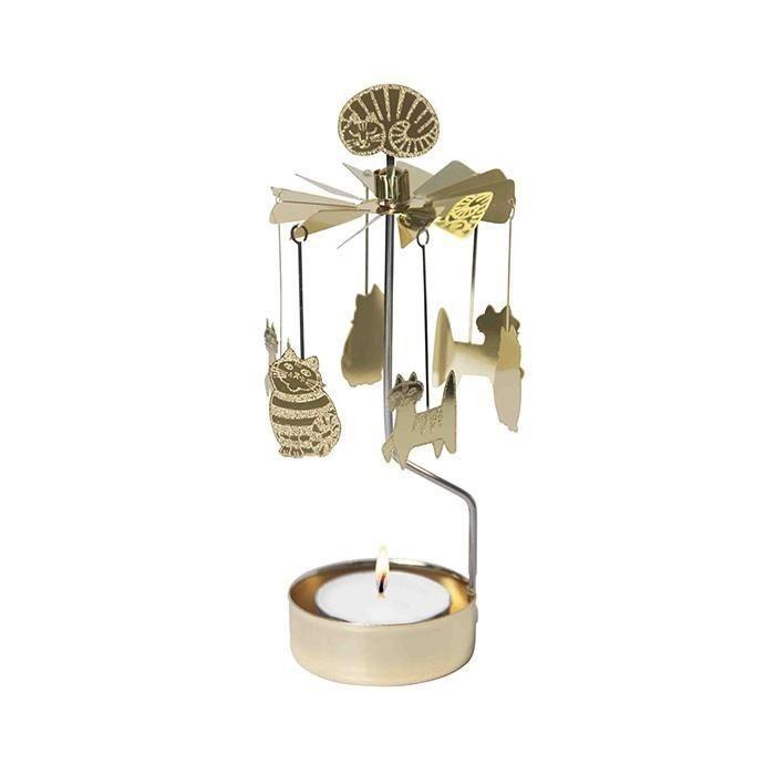 Lisa.L ロータリーキャンドルホルダー CATS 猫 リサラーソン Pluto