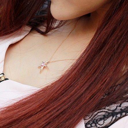 スワロフスキー エレメント ヒトデ 人手 ひとで ネックレス ペンダント