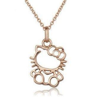 ネックレス K18 18金GP 18k キティちゃん ハローキティー ハローキティ