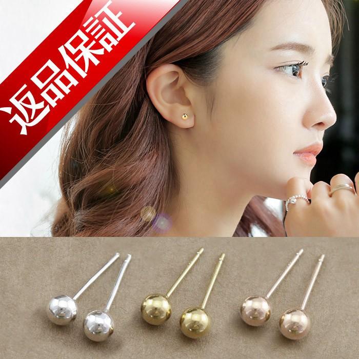 ピアス 丸玉 日本製 K18 2mm 3mm 3.5mm 4mm 18k 18金 レディース｜lilimia