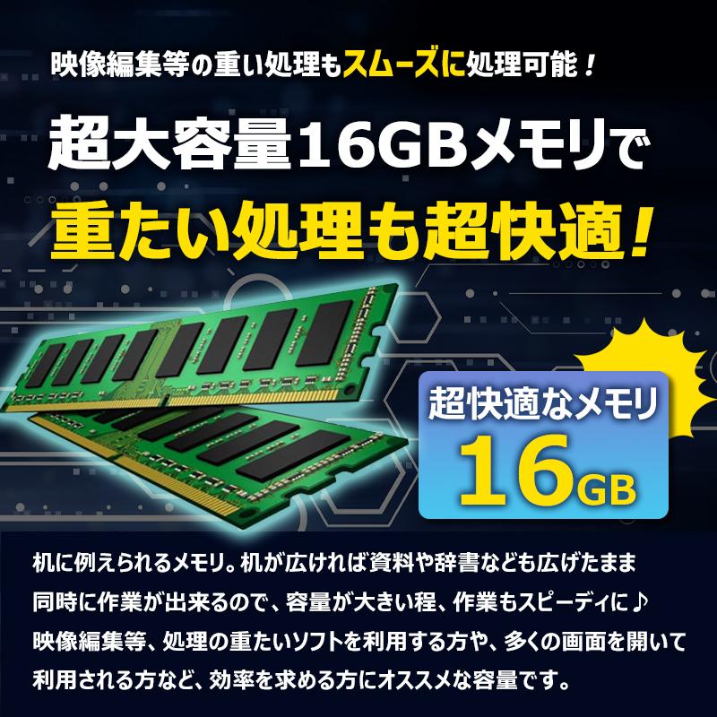 富士通 ESPRIMO D586 第6世代 Core i7 メモリ 16GB SSD 512GB WIFI Windows11 Microsoft Office 2019 DP DVI 中古 パソコン デスクトップパソコン｜lillian｜06