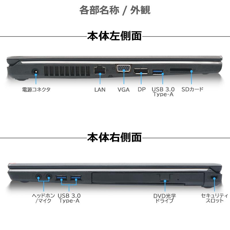 ノートパソコン windows11 オフィス付き core i5 E756/P
