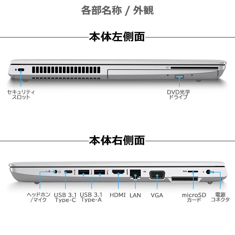 ProBook 【第8世代 Core i5×WEBカメラ×FHD】HP 650 G5/メモリ:8GB~32GB