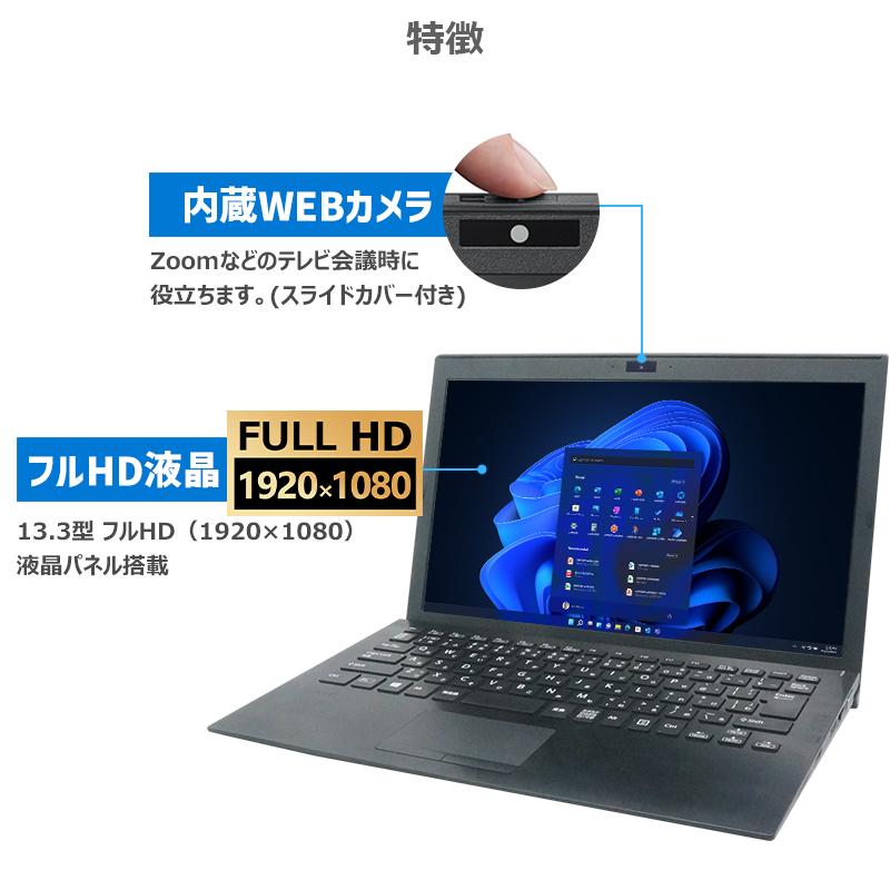 VAIO 【WEBカメラ×フルHD】VAIO ProPG/第10世代 Core i5/メモリ:8GB/M