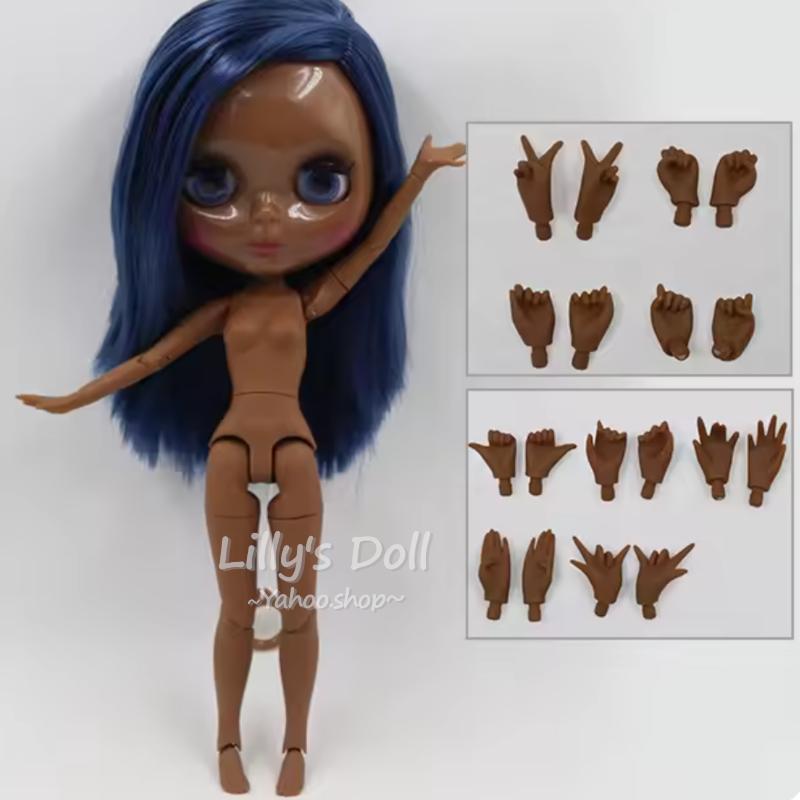 アイシードールカスタム❤︎黒❤︎ アイシードール ブラック 褐色 おもちゃ 着せ替え 人形 カスタム