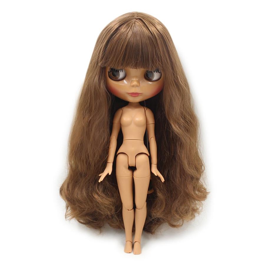 アイシードールカスタム‪‪❤︎‬チョコレートブラウン‪‪❤︎‬ アイシードール ICY 可動ボディ 1/6ドール カスタムドール 着せ替え